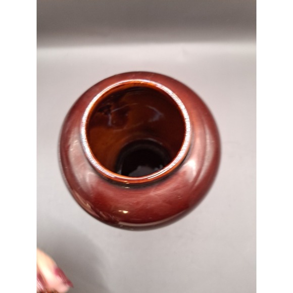 8.5" Jar Birds Floral Porcelain Ginger Jar lid Ceramic Shiny Glaze Gold Trim - Picture 11 of 14